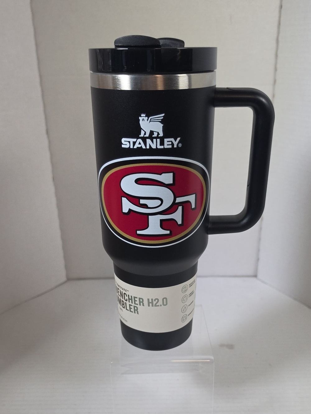Stanley X San Francisco 49ers Flowstate Quencher H2.0 Tumbler 40oz Black
